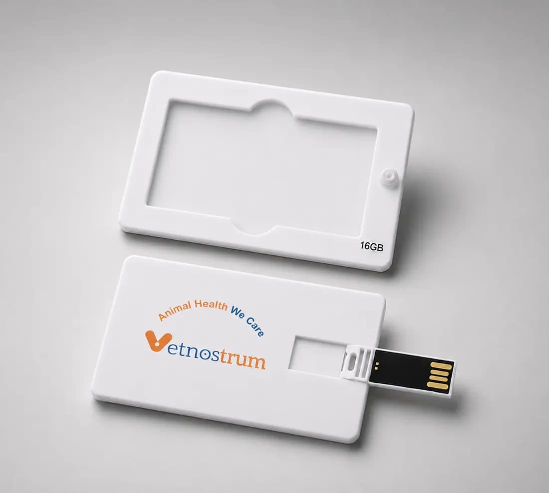 Clé USB format carte personnalisé avec logo - Objets high-tech personnalisés personnalisé Maroc