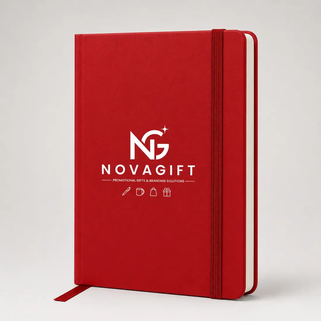Notebook à élastique personnalisé avec logo - Bloc-notes, carnets et articles de bureau personnalisés personnalisé Maroc