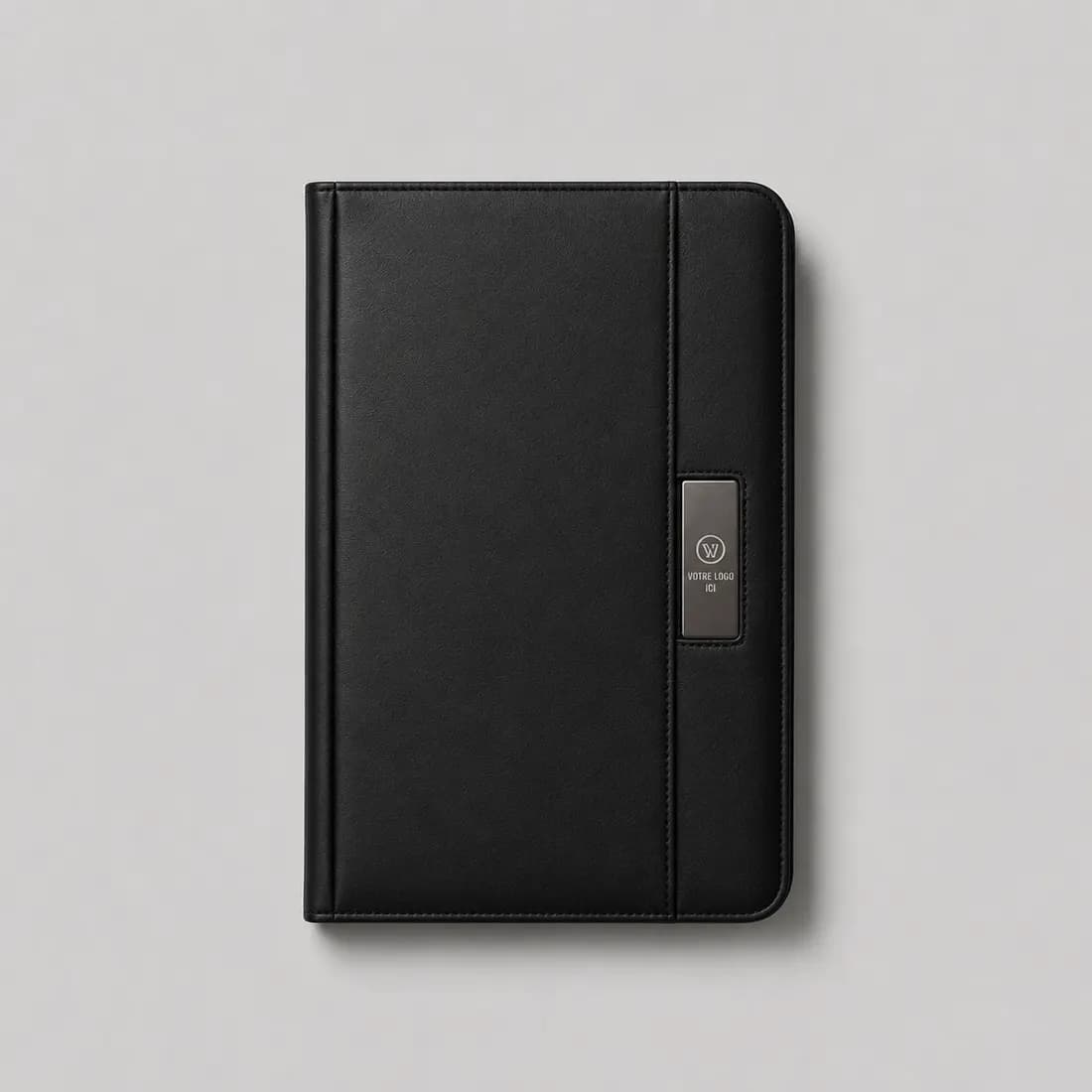 Porte-document conférencier en similicuir A4 personnalisé avec logo - Bloc-notes, carnets et articles de bureau personnalisés personnalisé Maroc