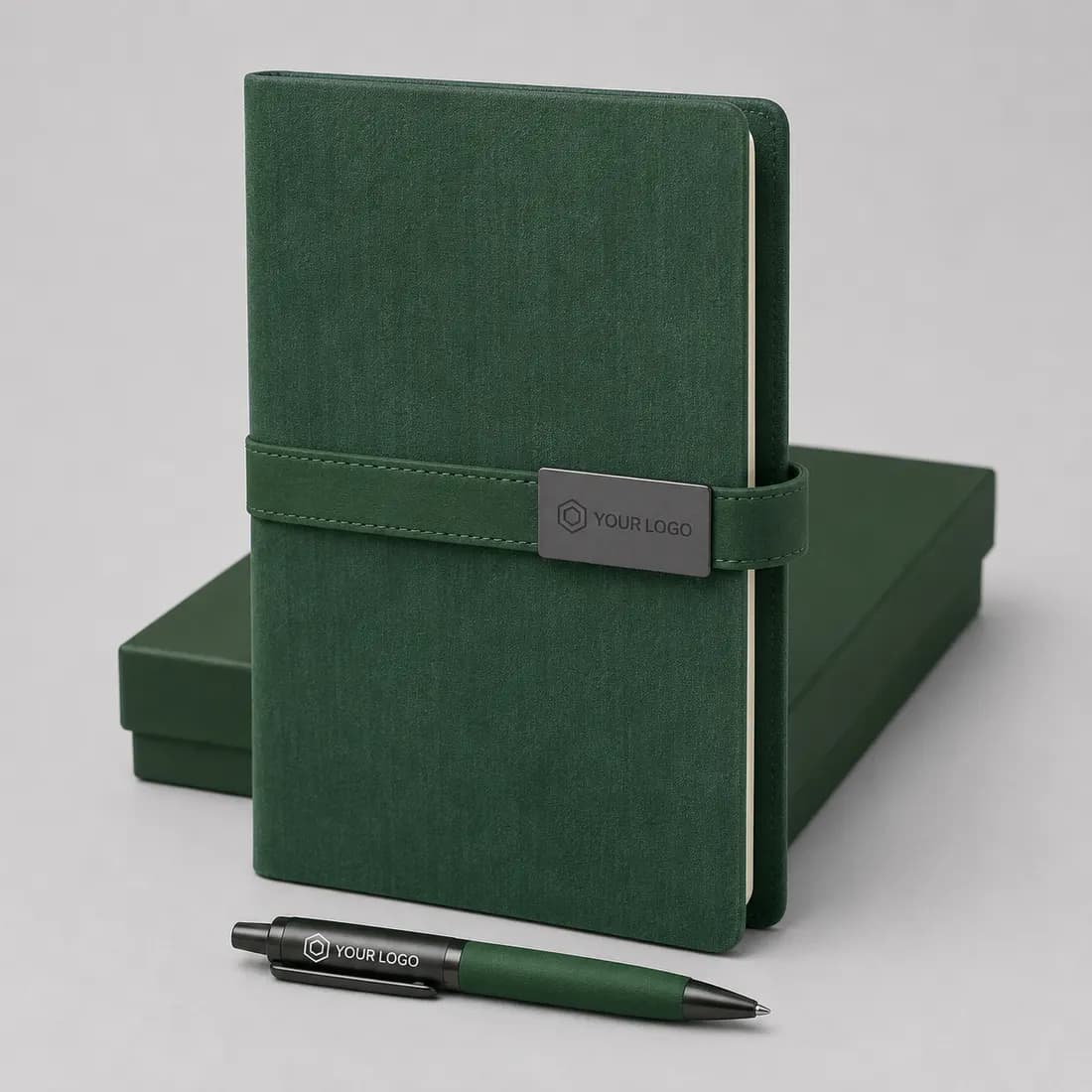 Bloc-notes personnalisable personnalisé avec logo - Coffrets cadeaux d'entreprise personnalisés personnalisé Maroc