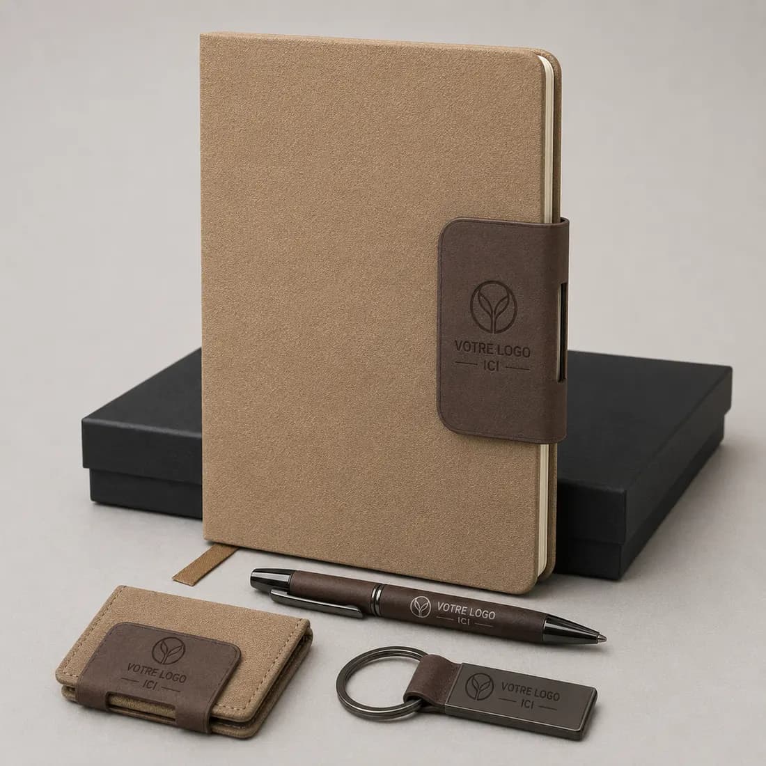 Coffret cadeau VIP haut de gamme personnalisé avec logo - Coffrets cadeaux d'entreprise personnalisés personnalisé Maroc